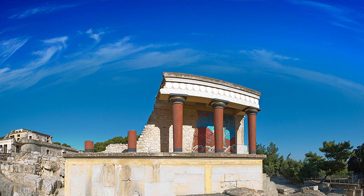 Knossos palace in Heraklion