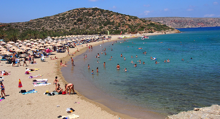 Vai beach in Agios Nikolaos