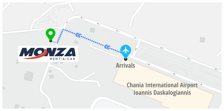 Station de location de voiture à l'aéroport de Chania (CHQ)