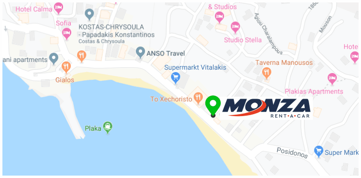 Plakias Car Rental Location